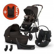 Gazelle 4in1 +AMYA - Chocolate Brown/Moon Black Chocolate Brown/Moon Black